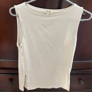 Madewell Cream Sleeveless Tank Top